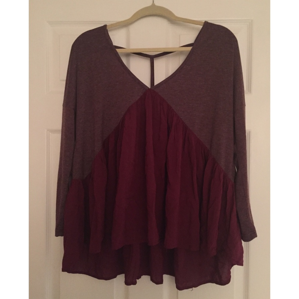 Low Neck Flowy Top